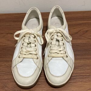 Cole Haan/Nike Air Mens Grand Pro Turf Leather Sneakers in Ivory/Stone. Sz 11 M.
